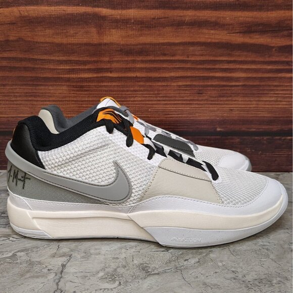 Nike Ja 1 Morant Wet Cement Mens 10 White Smoke Grey Basketball Shoes DR8785-100 main image 8